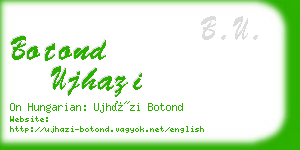 botond ujhazi business card